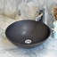 Lavabo de salle de bain vasque circulaire en pierre noire 16,5 po AA Warehouse