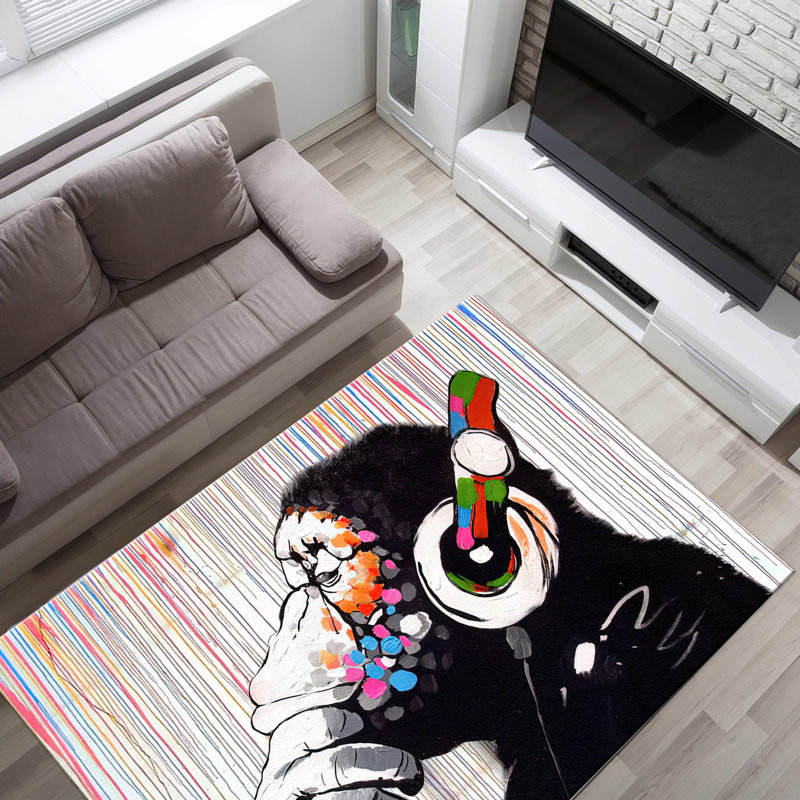 Exquisite With Pile Soft Type Printed Rug Featuring a Sophisticated Geometric Design Perfect for Enhancing the Aesthetic Appeal of Your Living Space