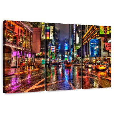 Sebbie Times Square Rainy Night