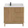 Seoul 36" Single Vanity in Washed Ash Grey with White Grain Composite Stone Top