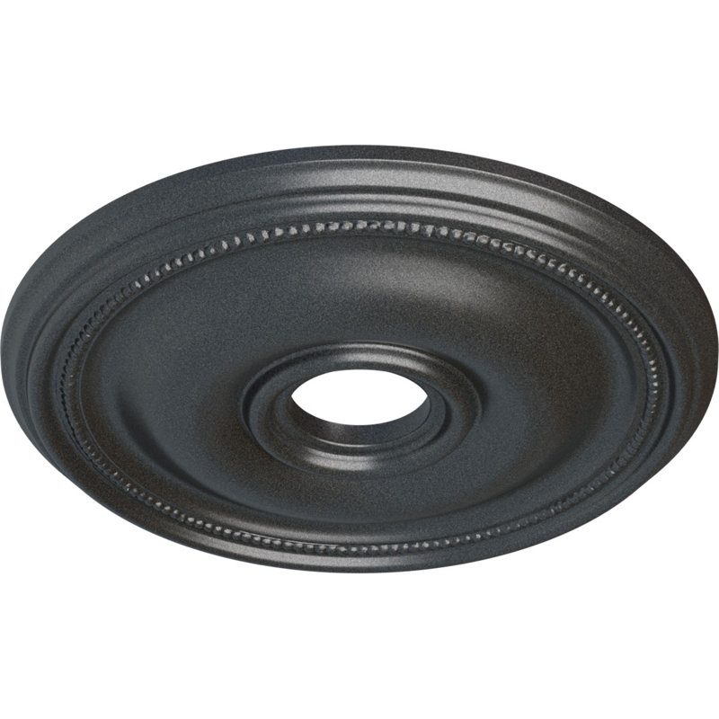 Médaillon de plafond H 18,125 po x l 18,125 po Bedford, Étain