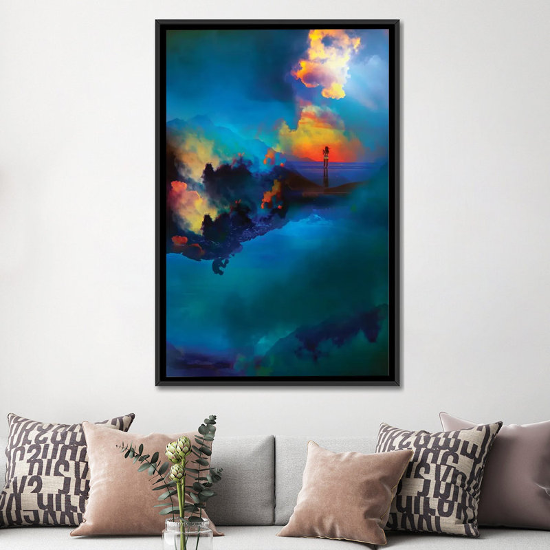«Time Keepers», impression sur toile tendue, Toile avec cadre noir, Pas de tapis, H 48 po x l 32 po x P 1,5 po
