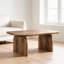 Table basse brun chaud chaleureux, style campagne moderne, bois d'ingénierie, surface spacieuse, 47,28 pouces de largeur
