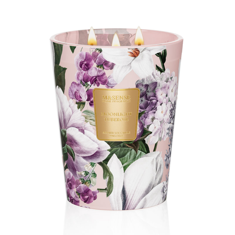 Grande bougie Patchouli Soy, 3-Wick 35oz 150H, bougie d'aromathérapie pour la méditation, 35 oz, Tubéreuse au clair de lune