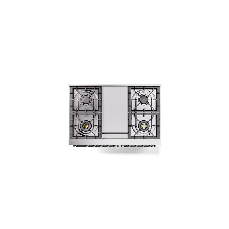 ILVE Nostalgie II 40 in Dual Fuel Range, Emerald Green/Chrome, Natural Gas