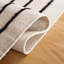 Flore Handcrafted Wool/Cotton Kilim Rug in Ivory/Black-1233968415