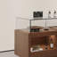 Display Cabinet 35.43'' H x 59.05'' W Solid + Manufactured Wood Display Case