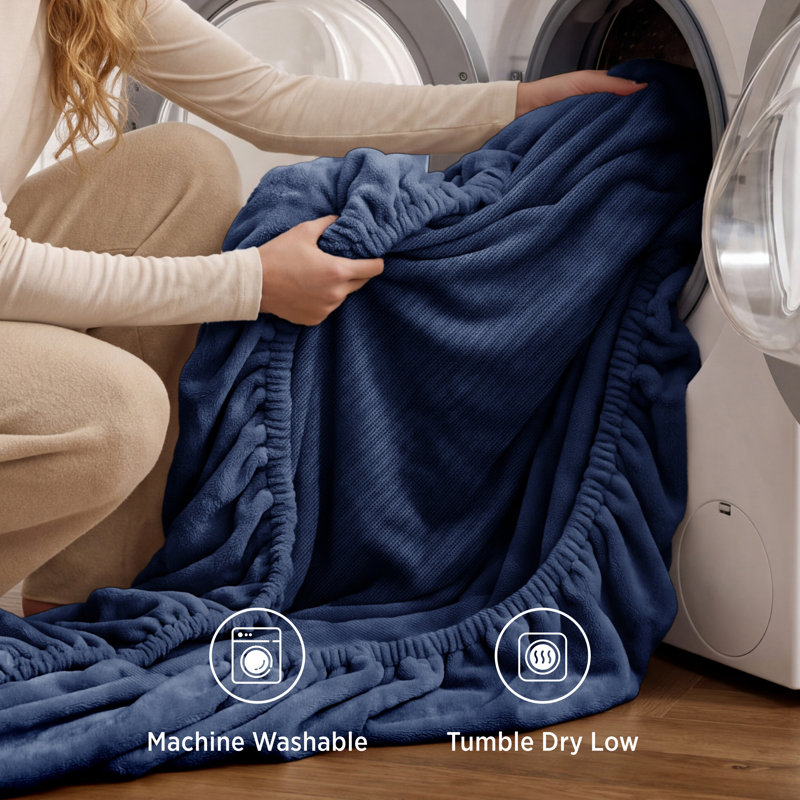Drap-housse en flanelle polaire antistatique Bedsure, drap-housse doux et chaud, bonnet profond, literie d'hiver, Queen