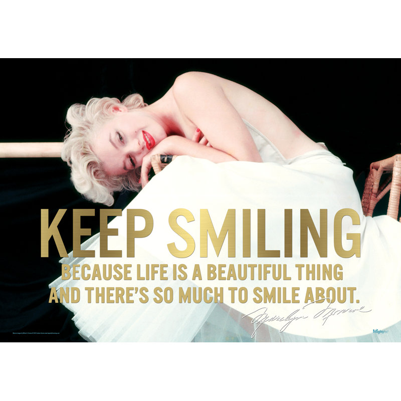« marilyn monroe (keep sourire) », impression