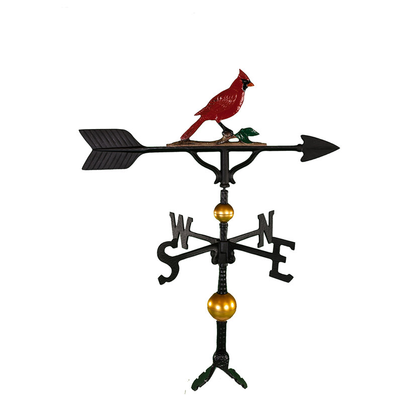 Deluxe Cardinal Weathervane, Natural