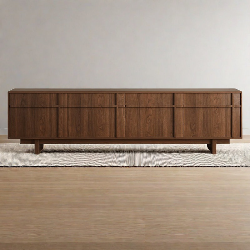 Meuble télé Casier en bois massif, 94.5"