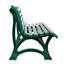Banc de jardin ergonomique en PVC résistant aux intempéries - Vert-2025150089