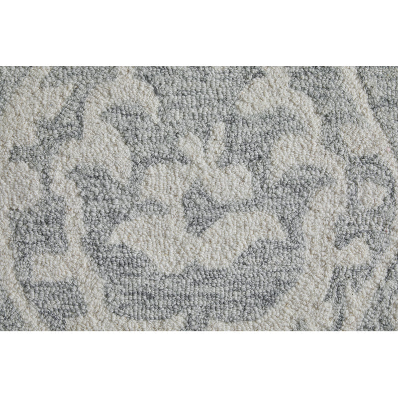 Belfort Traditional Floral & Botanical Ivory Area Rug, Rectangle 5' x 8'