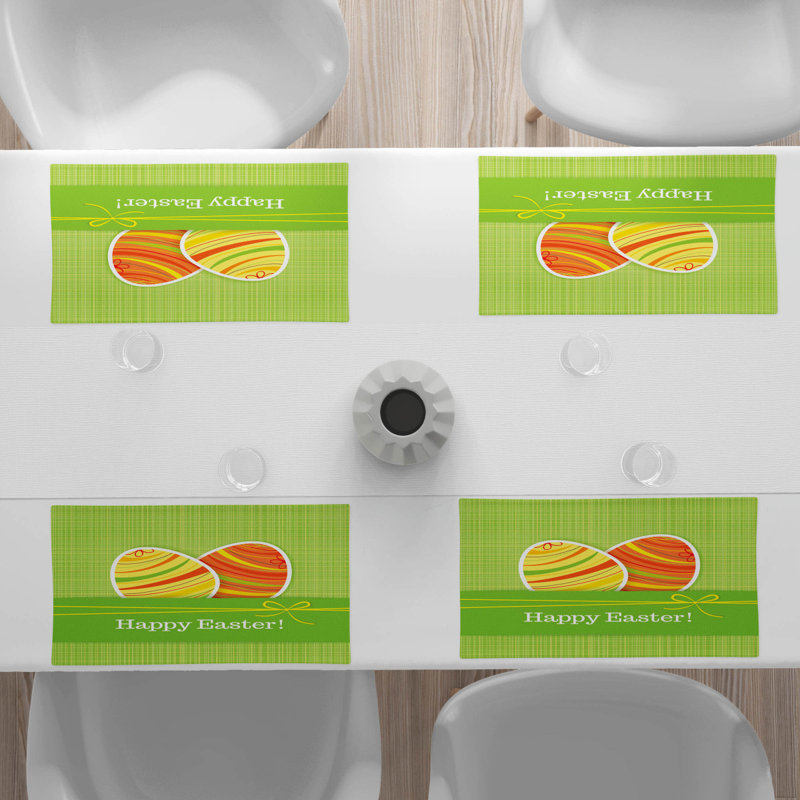 Polyester Abstract Rectangle Placemat