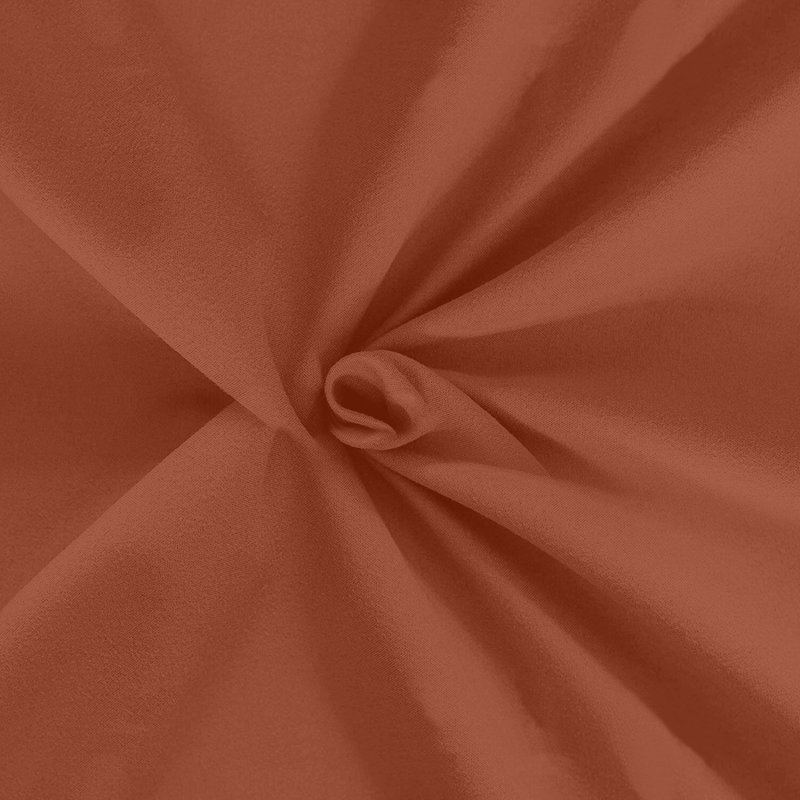 Soft & Breathable Microfiber Extra Deep Fitted Sheet, Super King (6'), Rust