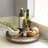 Gourmet Basics By Mikasa Wood Lazy Susan With Galvanized Band Round