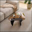 Bronte avec plateau en verre et pieds robustes-131431002