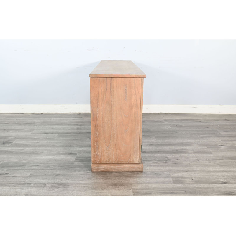  Elena Modern Wood Display Cabinet with Arched Glass Doors, Natural