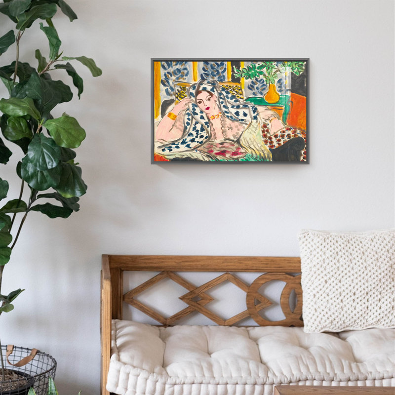 Art botanique, Cadre noir, H 16 po x l 24 po x P 1,34 po