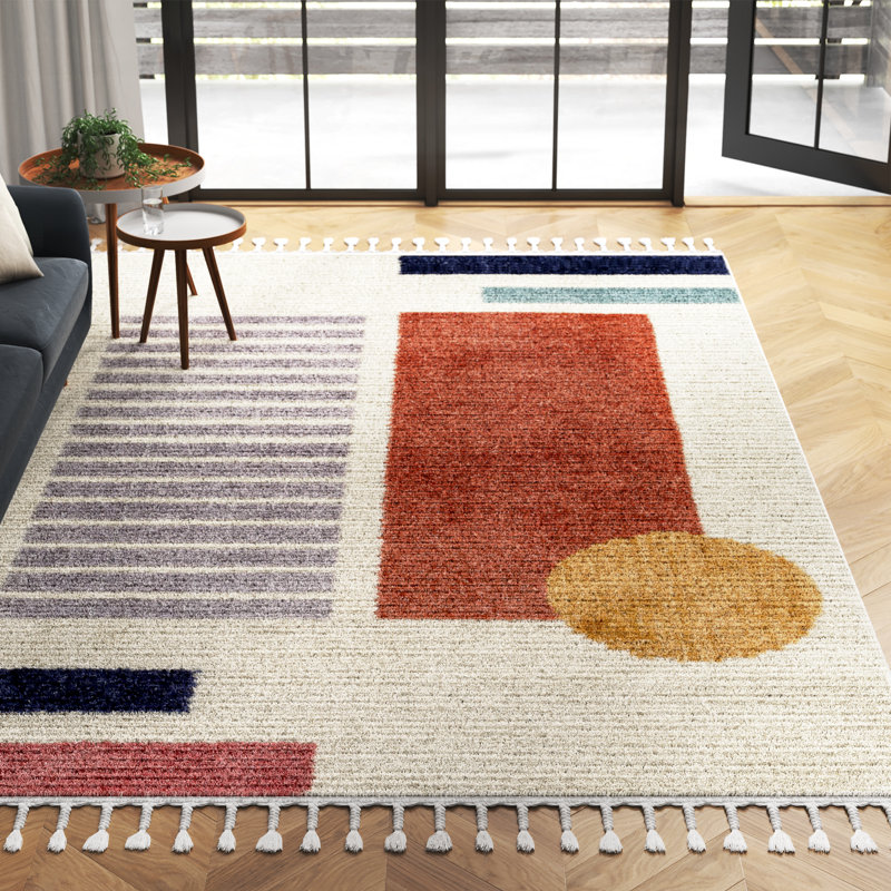 Amiyrah Geometric Indoor Rug, Rectangle 9'2" x 12'