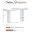 Console de 59 po en bois avec formes latérales-616457324