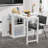 Kitchen Island With Shelves And Extendable 360° Rotating Table-2073443963