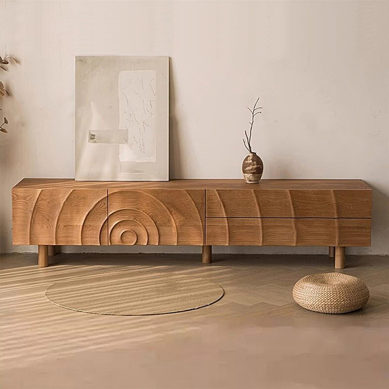 Meuble télé Modern, H 19,69 po x L 86,61 po x l 17,72 po