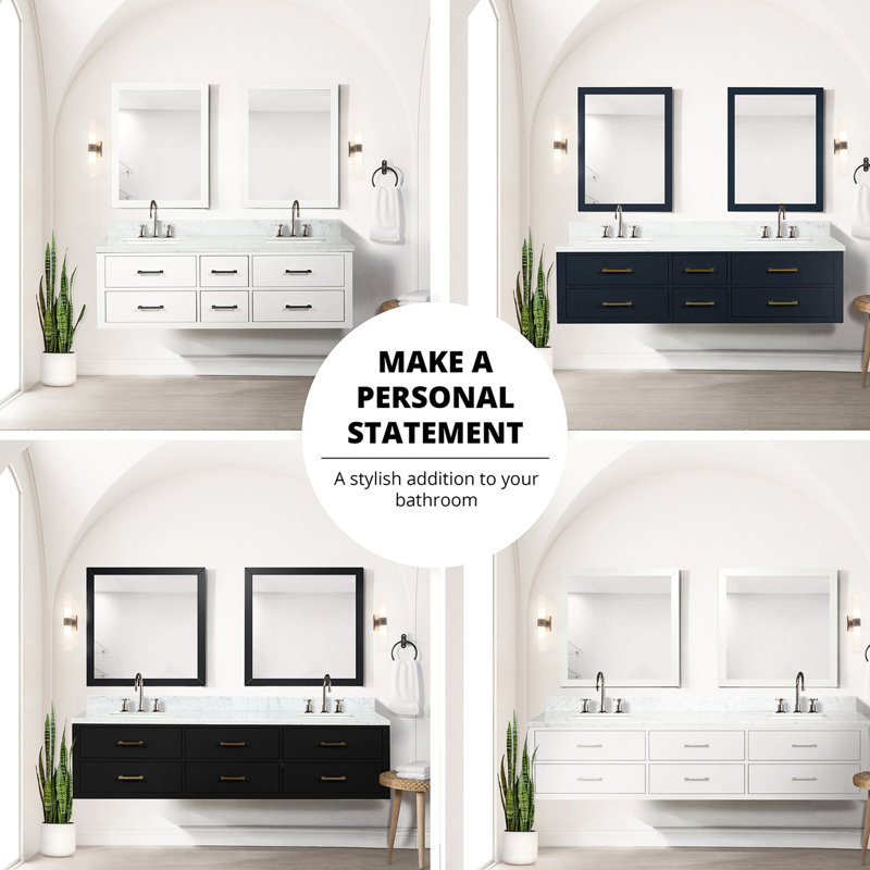 Meuble-lavabo simple blanc 24 po x 18 po à fermeture douce sous l'évier 24 po X 18 avec fermeture et espacement