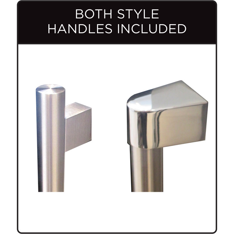24-Inch Stainless Steel Undercounter Compact Refrigerator