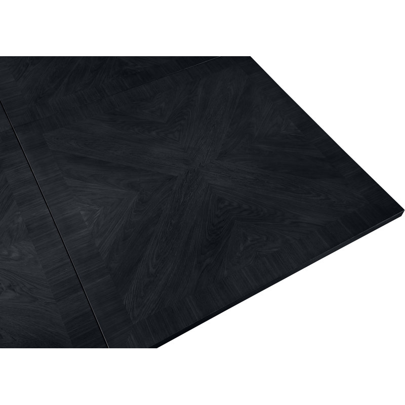 Belinda Rectangular Dining Table, Black, 31" H x 162" W x 54" L