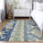 Machine Washable Indoor/Outdoor Chantille ACN1015 Navy Rug-1861215999