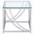 Square Glass Top End Table