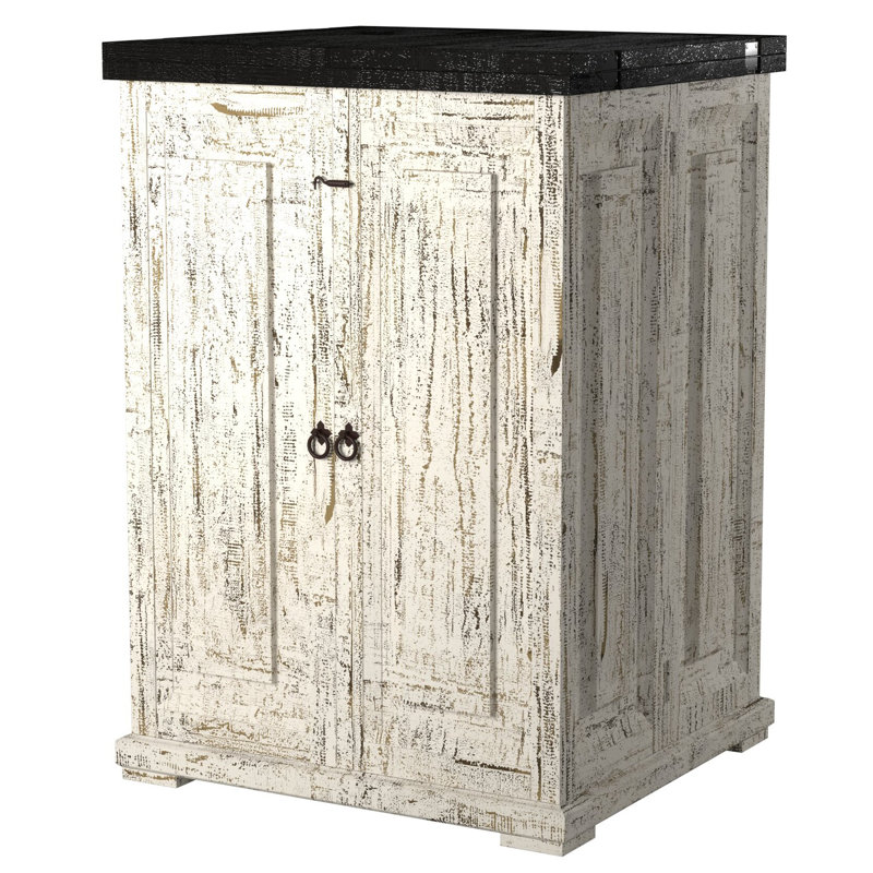 Cypro 27'' Solid Wood Bar Cabinet