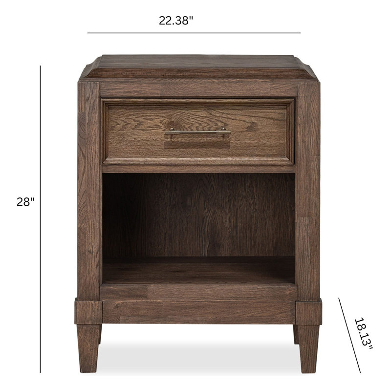 Table de chevet ouverte