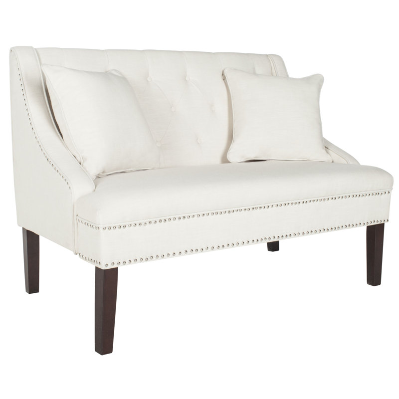 Banc rembourré Gabriele, Beige clair