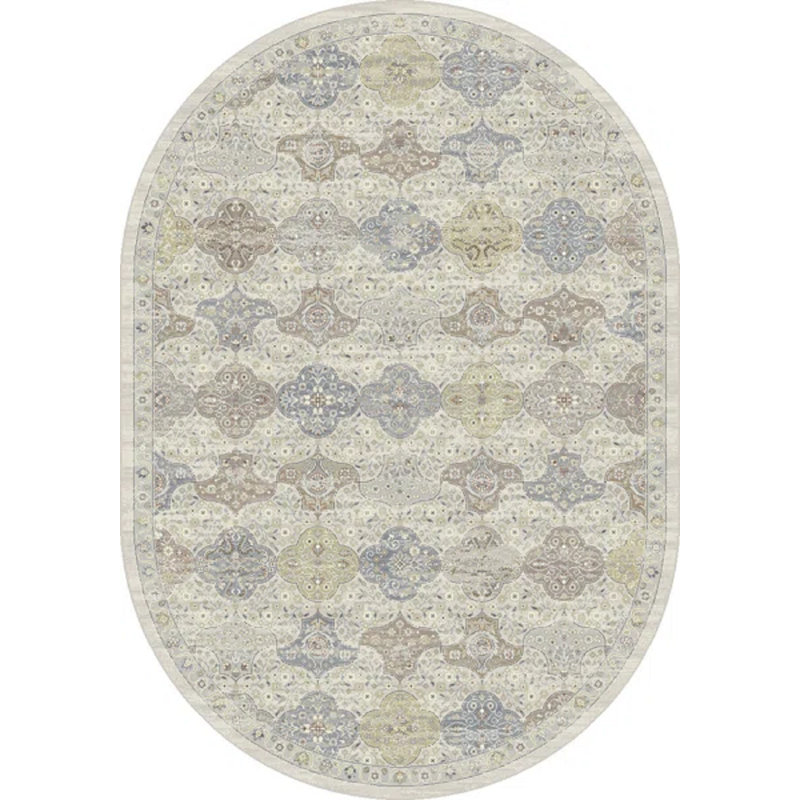 ANCIENT GARDEN 2.7X4.7OV 57279-9295 CREAM/MULTI, Oval 2'7" x 4'7"