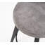 Ensemble de 2 tabourets de bar pivotants à hauteur de comptoir, chaises rembourrées en chenille avec large dossier pour bar, îlot de cuisine, salle à manger, gris foncé