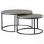 Table basse grise 2 pièces