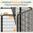 Foldable Dog Playpen Pet Fence with Door