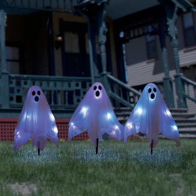 LED Lighted Ghost Yard Display