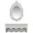  Wall Shelf Set Gray MDF Medium Wall Shelf Set Rectangular
