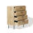 Mid-Century Modern Wave 4-Drawer 31.5-Inch Wide Accent Chest