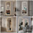 65 x 21 Inch LED Full Length Wall Mirror with Irregular Shape, 3-Color Dimmable Lighting, and Copper-Free Silver Glass for Modern Interiors