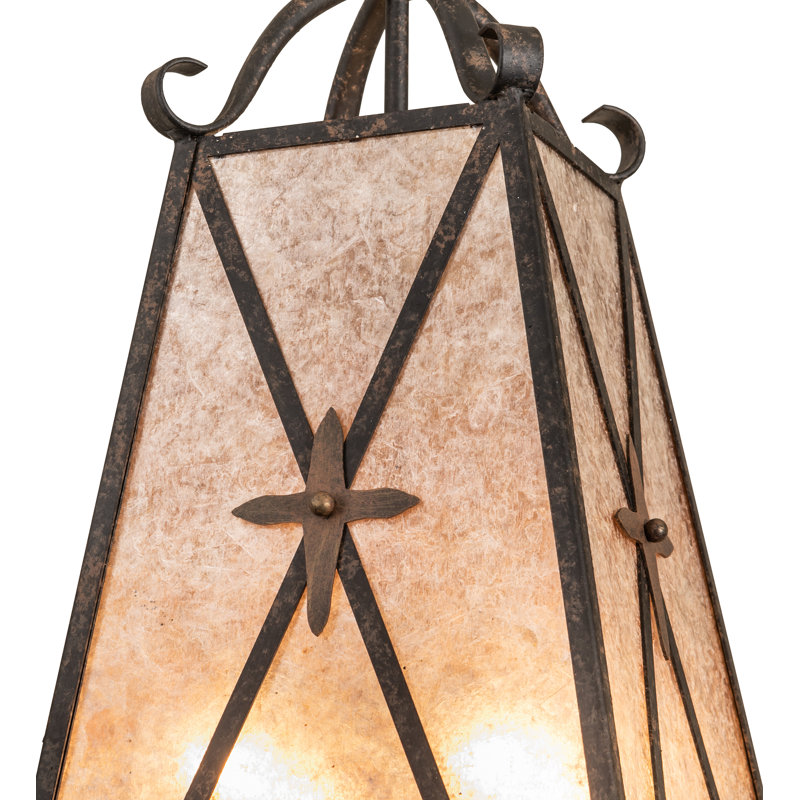 12" Square North Star Pendant