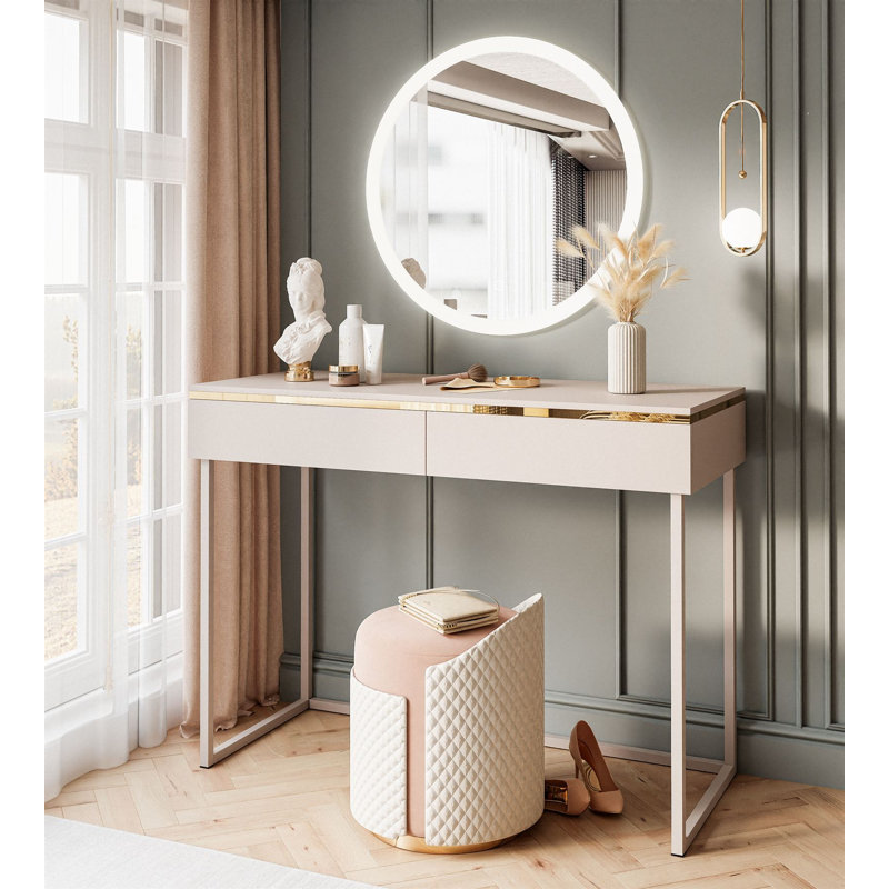 Chaily Dressing Table with Mirror