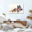 Art mural marbré, bleu sarcelle et rouille-1780403782