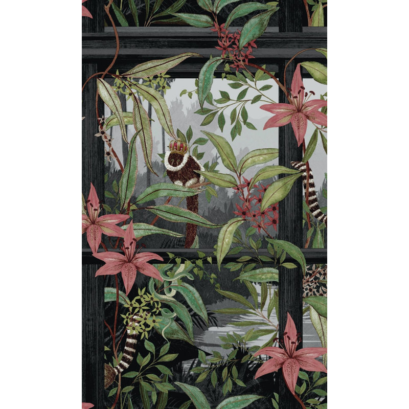 Rouleau de papier peint texturé L 33 pi x l 21 po, Gris anthracite