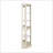 Lighted Corner Curio Cabinet - Display Case For Living Room, Antique Collectibles, Wine & Bar Glass Storage - Elegant Corner Design With Lights Included- White-1001285551
