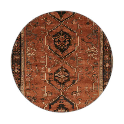 Turkish Brown Indoor and Outdoor Area Rug