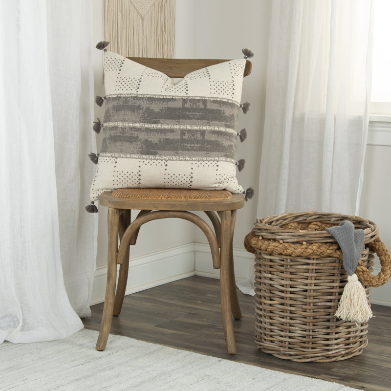 Housse et insert de coussin carré en coton